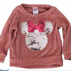 Disney Minnie Mouse Sequin Soft Sweater Size 3T